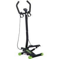 HOMCOM Free Stand Stepper, 40Lx48Wx118H cm-Black/Green