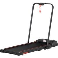 HOMCOM Folding Walking Treadmill for Home, Office, Fitness Studio, Training Room Aerobic Walking Exercise Machine LED Display