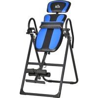 HOMCOM Foldable Gravity Inversion Table, Back Therapy Fitness Bench, with Soft Ankle Cushions, for Home