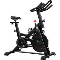 SPORTNOW Exercise Bike, Indoor Stationary Bike with Smart APP, 0-100% Magnetic Resistance, Adjustable Seat & Handlebars