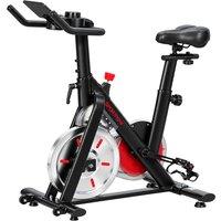 SPORTNOW Exercise Bike for Home Gym with Smart APP, Magnetic Resistance, Adjustable Seat & Handlebars, LCD Display, Wheels