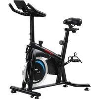 SPORTNOW Exercise Bike, Indoor Stationary Bike with Smart APP, 0-100% Magnetic Resistance, Adjustable Seat & Handlebars, Wheels