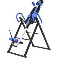 HOMCOM Gravity Inversion Table with Safety Belt Adjustable Hand Stand for Muscle Pain Relief, Blue