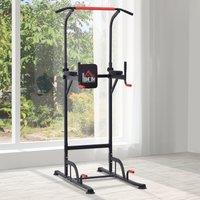 HOMCOM Pull Up Station Bar Power Tower Station for Home Office Gym Traning Workout Equipment Aosom UK