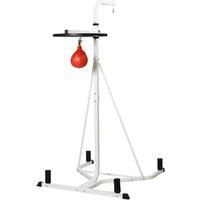 HOMCOM Free-Standing Speed Bag Boxing Platform Punch Bag Fitness Station Stand