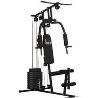 HOMCOM Multifunction Home Gym Machine, with 45kg Weight Stacks, for Strength Training