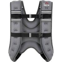 HOMCOM 10KG Weighted Vest, Running Weight Vest with Adjustable Strap, Convenient Pocket and Reflective Strips for Men and Women