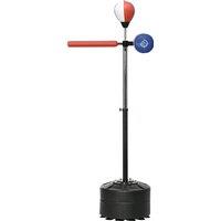 SPORTNOW Adjustable Speed Bag, Boxing Bag, with Stand, Reflex Bar, Punching Pad, Multicolour