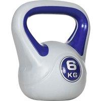 SPORTNOW Kettlebell, 6kg Kettle Bells with Handle for Home Gym Weight Lifting and Strength Training, Purple and Grey