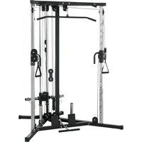 SPORTNOW Home Gym Machine, Multifunctional Gym Equipment with High and Low Pulleys, Pull Up Bar, 15-Position Adjustable Strength Training Workout Station for Full Body Fitness