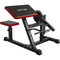 SPORTNOW Adjustable Preacher Curl Bench, Multi-Functional Weight Bench with Handlebar and Elbow Cushion for Home and Outdoor Gym