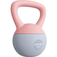 SPORTNOW 8KG Soft Kettlebell, Kettlebell with Non-Slip Handle for Home Gym, Weight Lifting, Strength Training, Pink/Grey
