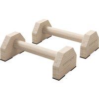 SPORTNOW Wooden Parallettes Bars Push up Handles with Non-Slip Base, Calisthenics Equipment for Home Gym Training Aosom UK