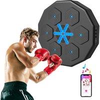 SPORTNOW Musical Boxing Machine Music Punching Machine with Bluetooth Connection and LED Light Smart, Wall Mounted Aosom UK