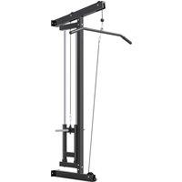 SPORTNOW Wall Mounted Lat Pull Down Machine, Crossover Cable Machine with High & Low Pulleys for Home Gym Full Body Workout
