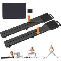SPORTNOW Push Up Board Set of 2, Portable Press Up Board with Dual Glide Rails, Knee Pad, Pushup Stand Pilates Reformer Machine for Home Gym, Multifunctional Workout Equipment for Men & Women