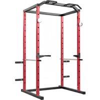 SPORTNOW Power Tower, Adjustable Squat Rack with Pull-Up Bar, Dip Station & Safety Arms for Home Gym Strength Training