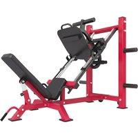 SPORTNOW Leg Press Machine with Wheels and Calf Block, Adjustable Squat Machine for Home Gym, 455KG Capacity