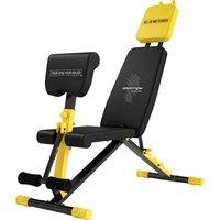 SPORTNOW Adjustable Weight Bench for Home Gym, 300kg Incline Decline Flat Foldable Bench Press with 7 Backrest Positions, Yellow