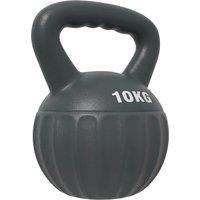SPORTNOW Kettlebell for Strength Training Kettle Bell with Non-Slip Handle 10 kg Grey