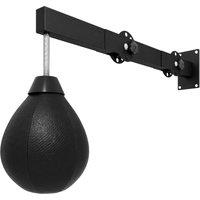 SPORTNOW Wall Mount Speed Bag, Height Adjustable Boxing Speed Bag with Manual Air Pump and Wrenches, Home Gym Workout Equipment