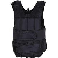 HOMCOM 20kg Adjustable Metal Sand Weight Vest Black