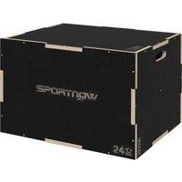 SPORTNOW 3-in-1 Wooden Plyo Box, Anti-Slip Plyometric Jump Platform, Step up Exercise Box w/ Handle Openings for Home Gym Workout Training Aosom UK