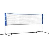 SPORTNOW 3m Badminton Net, Height Adjustable Outdoor Sports Net, with Carry Bag, for Tennis, Pickleball, Volleyball, Blue