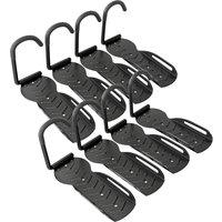 SPORTNOW 8 Pack Bike Rack, Wall Mounted Bicycle Hanger Hook, Foldable Garage Bike Wall Rack, Bicycle Storage Holder for Indoor Outdoor Use