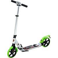 HOMCOM Folding Kick Scooter, Adjustable Ride On Scooter with 200mm Big Wheels and Double Shock Absorption, Urban Scooter for 14+ Teens Adult, Green