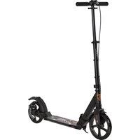 HOMCOM Teens Adult Kick Scooter Foldable Adjustable Aluminum Ride On Toy For 14+ w/ Dual Brake System, Shock Mitigation System - Black 95.5-110.5H CM