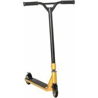 HOMCOM Adult Scooter, Stunt Scooter for Beginners, 360 Tricks, Lightweight Aluminium Deck, ABEC 7 Bearings, Age 14+, Gold Tone Aosom UK