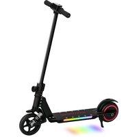 SPORTNOW Folding Electric Scooter for Kids Ages 6-14 with LED Lights, Lightweight Aluminium E-Scooter, Max Speed 14 KM/H, Black Aosom UK