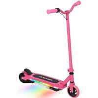 AIYAPLAY Electric Scooter for Kids Ages 6-14, with Colourful Light and Electric Brake, Kids Electric Scooter E Scooter, Up to 10 KM/H & 8 KM, Pink