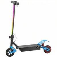 AIYAPLAY Foldable Kids Electric Scooter with LCD Display, Dual Shock Absorption, Up to 15 KM/H, Max Range 6 KM for Age 6-14, Blue