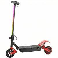 AIYAPLAY Foldable Kids Electric Scooter with LCD Display, Dual Shock Absorption, Up to 15 KM/H, Max Range 6 KM for Age 6-14, Red