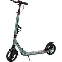 SPORTNOW Foldable Kick Scooter with Height Adjustable Handlebar, One-click Folding Adult Scooters with 200 mm Big Wheels, Silver Tone