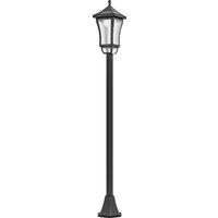 Outsunny 1.3 m Garden Lamp Post Light, LED Outdoor Solar Post Lights, Waterproof IP44 for Patio, Garden, Pathway, Cool White