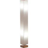 HOMCOM 120cm Tall Linen Floor Lamp w/ Wood Base Steel Frame 2 Bulbs Home Lighting Soft Atmospheric S