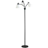 HOMCOM Arc Illuminator: Adjustable Industrial Standing Lamp for Bedroom & Lounge Aosom UK
