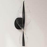 HOMCOM Led Wall Lamp 2 Pack, 13W Modern Indoor Spiral Wall Light, Colour Temperature Adjustable 3000K/4000K/6500K, for Bedroom, Living Room, Hallway, Stairs, Black