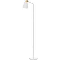 HOMCOM Modern Standing Lamp, Floor Lamp with 350 Rotatable Head for Living Room, White