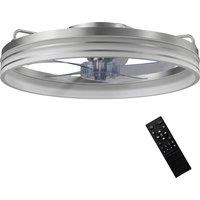 HOMCOM Ceiling Fans with Lights and Remote & App Control, 50cm LED Ceiling Fan Light with 3 Colour Temperatures, 6 Speed, Silver