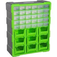 DURHAND Organiser Cabinet with 39 Drawers, Multi-Compartment Storage for Tools and Crafts, Compact Design, Green Aosom UK