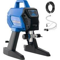 HOMCOM Airless Paint Sprayer, Thinning-Free, Electric Fence Paint Sprayer for Exterior and Interior DIY Painting Projects, Wall Spray Gun Machine, Household Use, 1.5L/min, 200Bar, 7.5m Hose Dark Blue