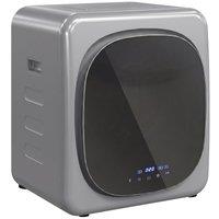 HOMCOM 2.5kg Vented Tumble Dryer with Smart Mode, 800W Compact Tumble Dryer with Stainless Steel Tub, Silver Tone