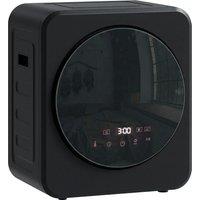 HOMCOM Vented Tumble Dryer, 4 kg Front Tumble Dryer with Stainless Steel Tub, 800W Compact Freestanding Black