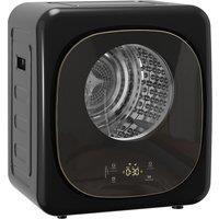 HOMCOM 4kg Vented Tumble Dryer with 5 Drying Mode, 800W Compact Freestanding Front Tumble Dryer Black