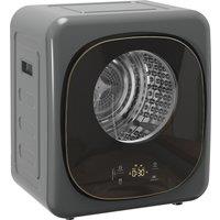 HOMCOM 4kg Vented Tumble Dryer with 5 Drying Mode, 800W Compact Freestanding Front Tumble Dryer Grey