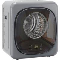 HOMCOM 4kg Vented Tumble Dryer with 5 Drying Mode, 800W Compact Freestanding Front Tumble Dryer, Silver